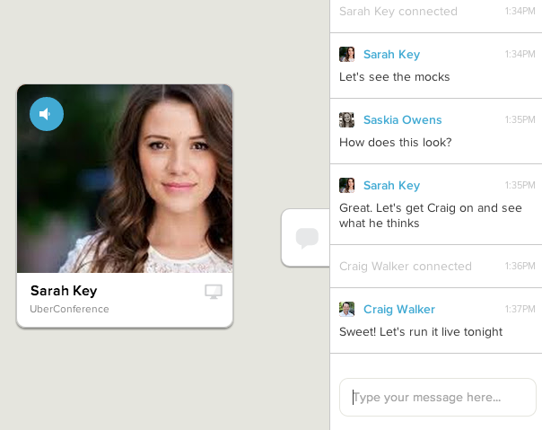 conference chat example
