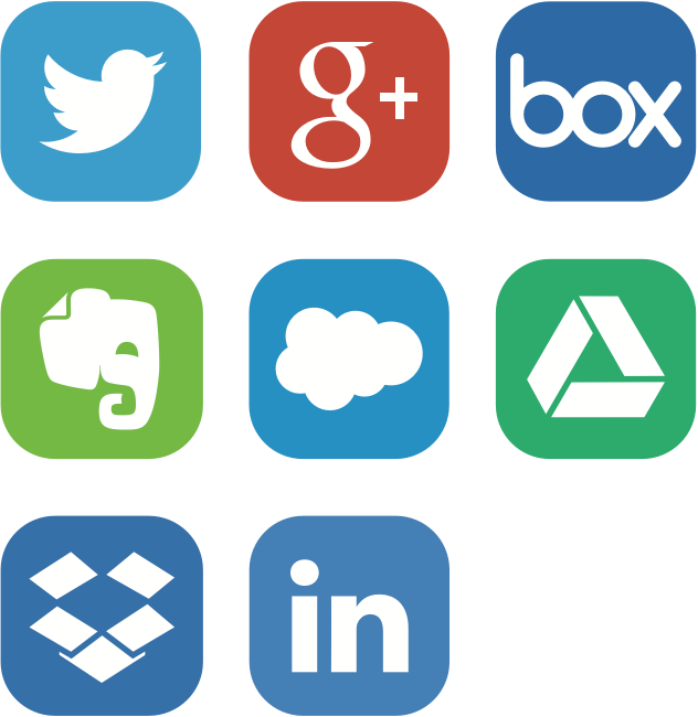 social accounts linked to uberconference